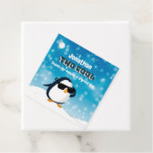 2nd Birthday Two Cool Penguin Boy Bedankjes Labels (In situ)