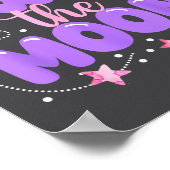 2nd Birthday Two The Moon Birthday Girl 2 Year Old Poster (Hoek)