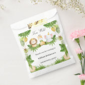 2nd Birthday Two Wild Safari Animals Favour Bag Bedankzakje (Gezegeld)