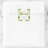 2nd Birthday Two Wild Safari Animals Party Sticker (Tas)