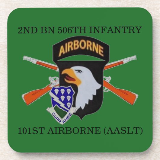 2ND BN 506TH INFANTRY 101ST LUCHTVAARTMAATSCHAPPIJ ONDERZETTER (Voorkant)