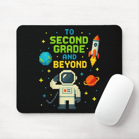 2nd Grade And Beyond Astronaut Space Boys Gamer Fi Muismat (Met muis)