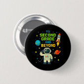 2nd Grade And Beyond Astronaut Space Boys Gamer Fi Ronde Button 5,7 Cm (Voorkant /achterkant)