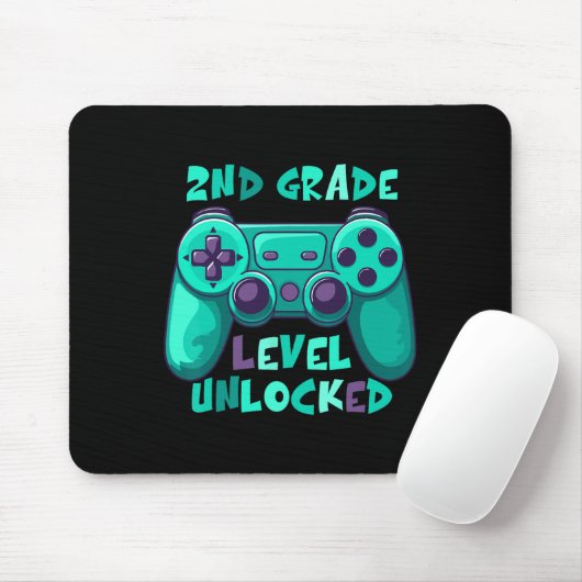 2nd Grade Boys Gamer Level Ck To School First Day Muismat (Met muis)