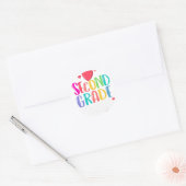 2nd Grade Crew Second Grade Teacher First Day Of S Ronde Sticker (Envelop)