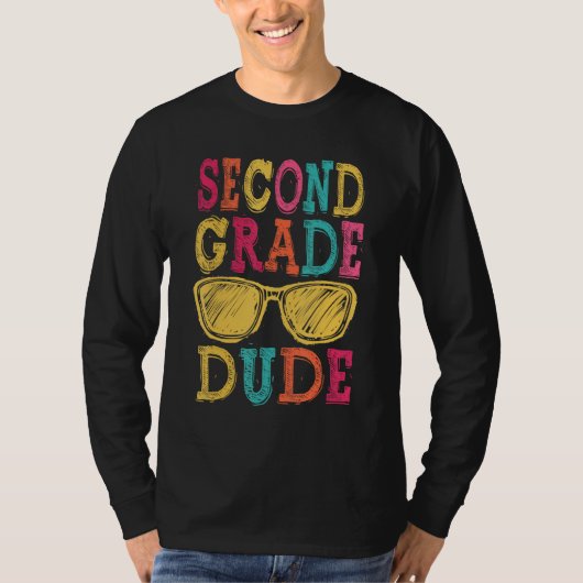 2nd Grade Dude Back to School  First Day of School T-shirt (Voorkant)