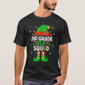 2nd Grade Elf Squad Christmas Second Grade Xmas Te T-shirt (Voorkant)
