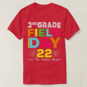2nd Grade Field Day 2022 Let The Games Begin Schoo T-shirt (Design voorkant)