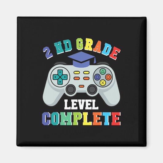 2nd Grade Gamer Boys – Level Complete Ck To School Magneet (Voorkant)