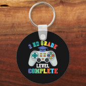2nd Grade Gamer Boys – Level Complete Ck To School Sleutelhanger (Voorkant)