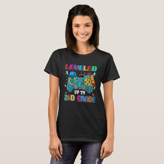 2nd Grade Gamer First Day Of First Grade Boys Back T-shirt (Voorkant volledig)