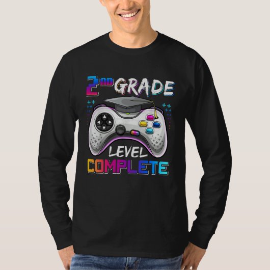 2nd Grade Level Complete Happy Last Day Of School T-shirt (Voorkant)