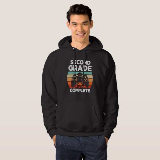 2nd Grade Level Complete  Second Grade Graduation Hoodie (Voorkant volledig)