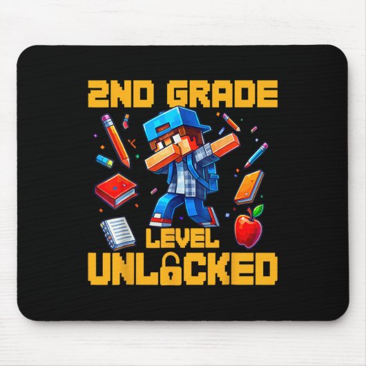 2nd Grade Level Unlocked Dabbing Boys Gamer Ck To Muismat (Voorkant)