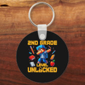 2nd Grade Level Unlocked Dabbing Boys Gamer Ck To Sleutelhanger (Voorkant)
