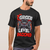 2nd Grade Level Unlocked Video Game Back To School T-shirt (Voorkant)