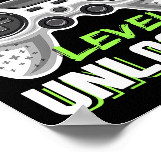 2nd Grade Level Unlocked Video Game Byck To School Poster (Hoek)