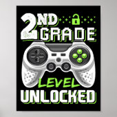 2nd Grade Level Unlocked Video Game Byck To School Poster (Voorkant)