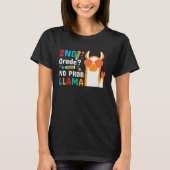 2nd Grade No Problem Llama T-shirt (Voorkant)