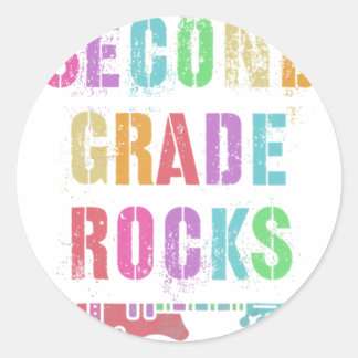 2nd GRADE Rocks Student Teacher Team Second Grader Ronde Sticker
