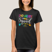 2nd Grade Squad Back To School Second Grade Teache T-shirt (Voorkant)