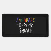 2nd Grade Squad - Back to School Teacher Gift Spandoek (Horizontaal)