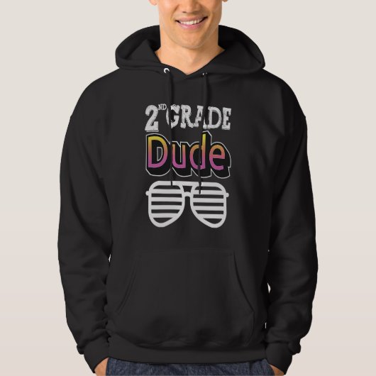 2nd Grade Squad Crew Team Back School Graduation T Hoodie (Voorkant)