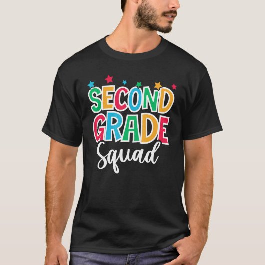 2nd Grade Squad First Day of School Welcome Back t T-shirt (Voorkant)