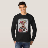 2nd Grade Squad Plaid Reindeer Santa Hat Teacher C T-shirt (Voorkant volledig)
