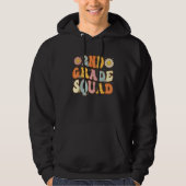 2nd Grade Squad Second Teacher Student Team Back T Hoodie (Voorkant)