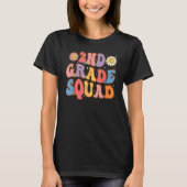 2nd Grade Squad Second Teacher Student Team Back T T-shirt (Voorkant)