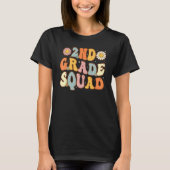 2nd Grade Squad Second Teacher Student Team Back T T-shirt (Voorkant)