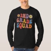 2nd Grade Squad Second Teacher Student Team Back T T-shirt (Voorkant)