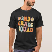 2nd Grade Squad Second Teacher Student Team Back T T-shirt (Voorkant)