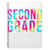 2nd Grade Squad Tie Dye Back To School Teacher Stu Notitieboek (Voorkant)