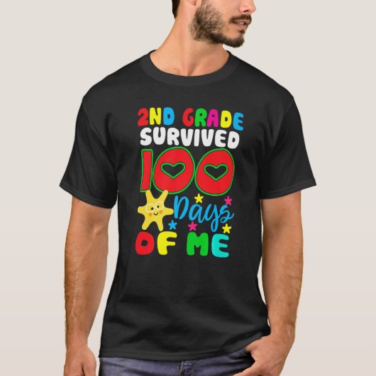 2nd Grade Survived 100 Days Of Me for Teacher Chil T-shirt (Voorkant)