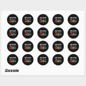 2nd Grade Teacher Back To School 2nd Crew Ronde Sticker (Vel)