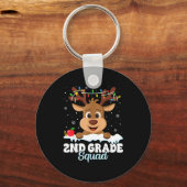 2nd Grade Teacher Christmas Second Grade Squad Rei Sleutelhanger (Voorkant)
