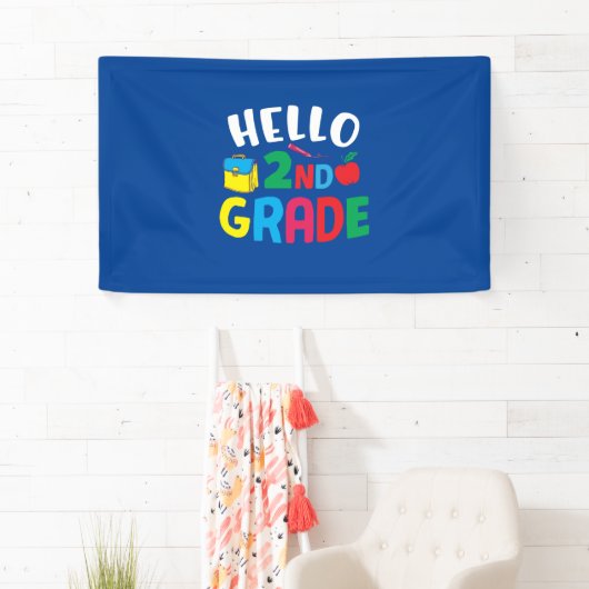 2nd Grade Teacher Hello 2nd Grade Spandoek (Insitu)
