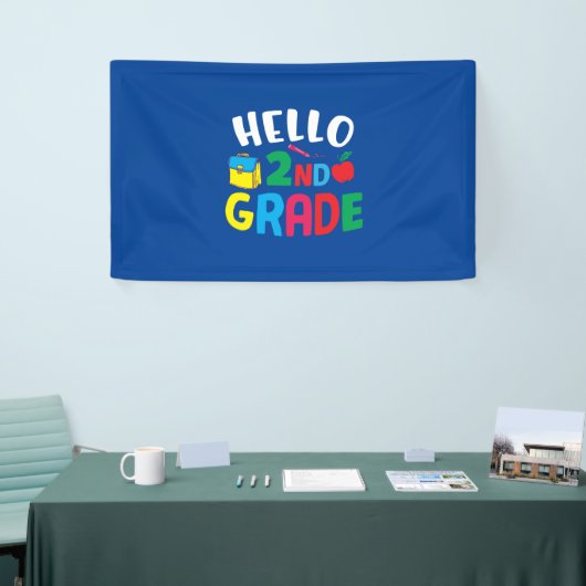 2nd Grade Teacher Hello 2nd Grade Spandoek (Beurs)