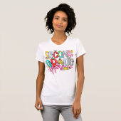 2nd Grade Teacher Pencil Coquette Bow T-shirt (Voorkant volledig)