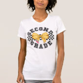 2nd Grade Teacher Pencil Coquette Bow T-shirt (Voorkant)
