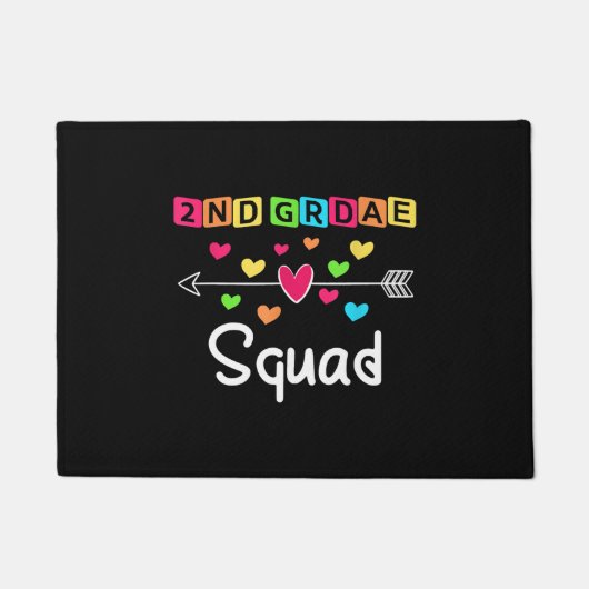 2nd grade Teacher Shirts School Team Second Grade Deurmat (Voorkant)