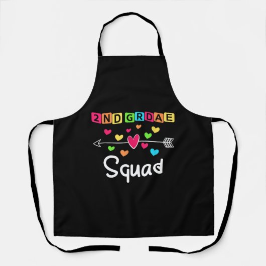 2nd grade Teacher Shirts School Team Second Grade Schort (Voorkant)
