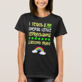 2nd Grade Teacher St Patrick Day Second Rainbow Le T-shirt (Voorkant)