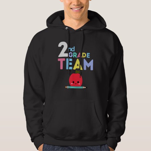 2nd Grade Team  Back To School Teacher Student Kid Hoodie (Voorkant)
