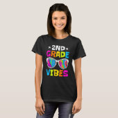 2nd Grade Vibes Sunglasses Back To School  Student T-shirt (Voorkant volledig)