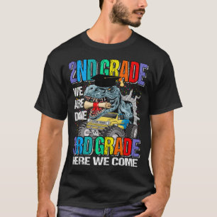 2nd Grade We Are Done 3rd Grade Here We Come Dinos T-shirt