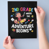 2nd Grade Where The Adventure Begins Flyer (Hand)