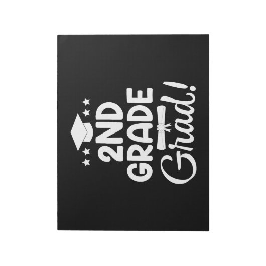 2nd Graduation Shirt Elementary School Grad Notitieblok (Linkerzijde)